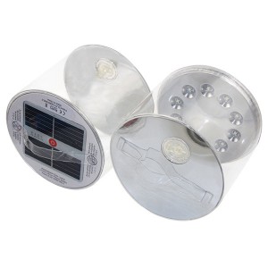 Solar lanterns on their side